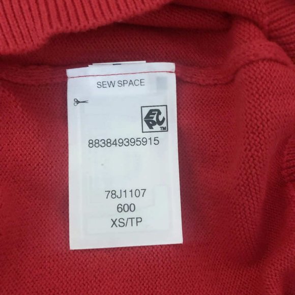 Tommy Hilfiger 78J1107 600 / 78J3765 Cotton Quarter Zipper Sweater NWT - Picture 6 of 7